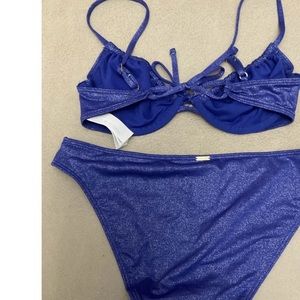 Hollister Sparkly Blue Bikini